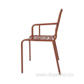 Outdoor Metal Slat Armchair